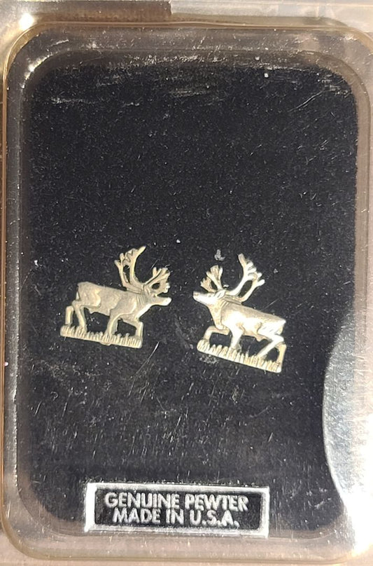 Pewter  Elk Earrings