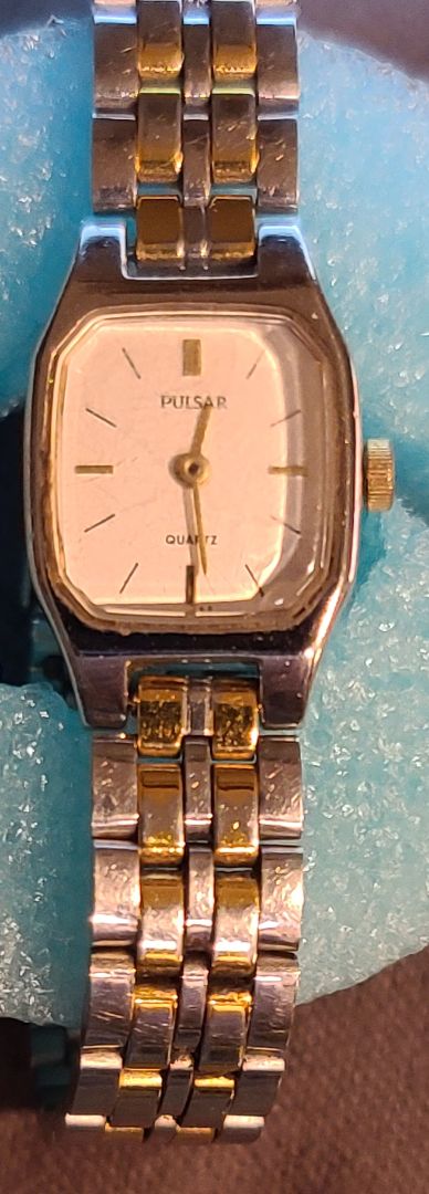 Stainless & Gold Tone Seiko Pulsar Women's Watch Quartz, Women's