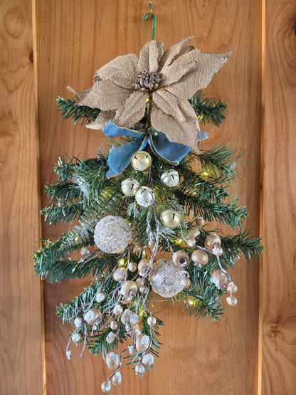 Green/silver/red Handmade Artisan, 23 x 11