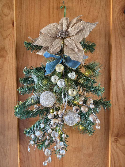 Green/silver/red Handmade Artisan, 23 x 11