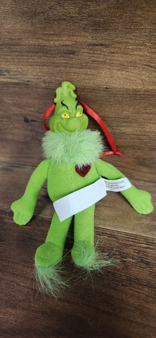 Grinch plush ornament