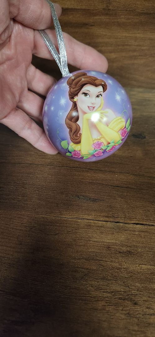 Disney Princess Belle metal ball ornament