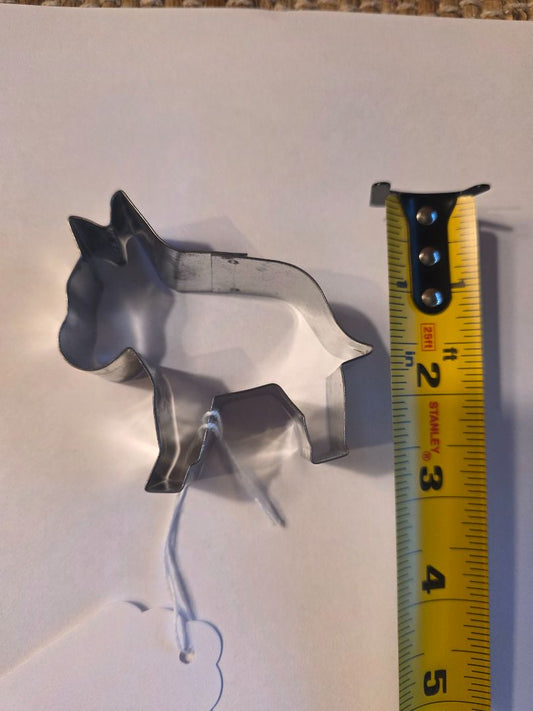 Metal  French bulldog cookie cutter