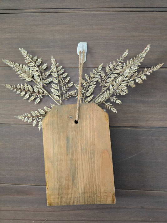 Wood Reindeer Door Hanger Artisan, 10.5x 5.5