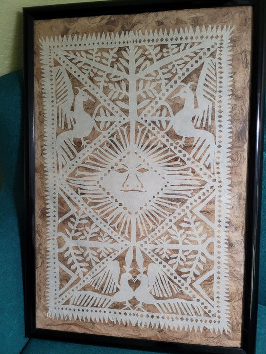 Brown and white NA Art