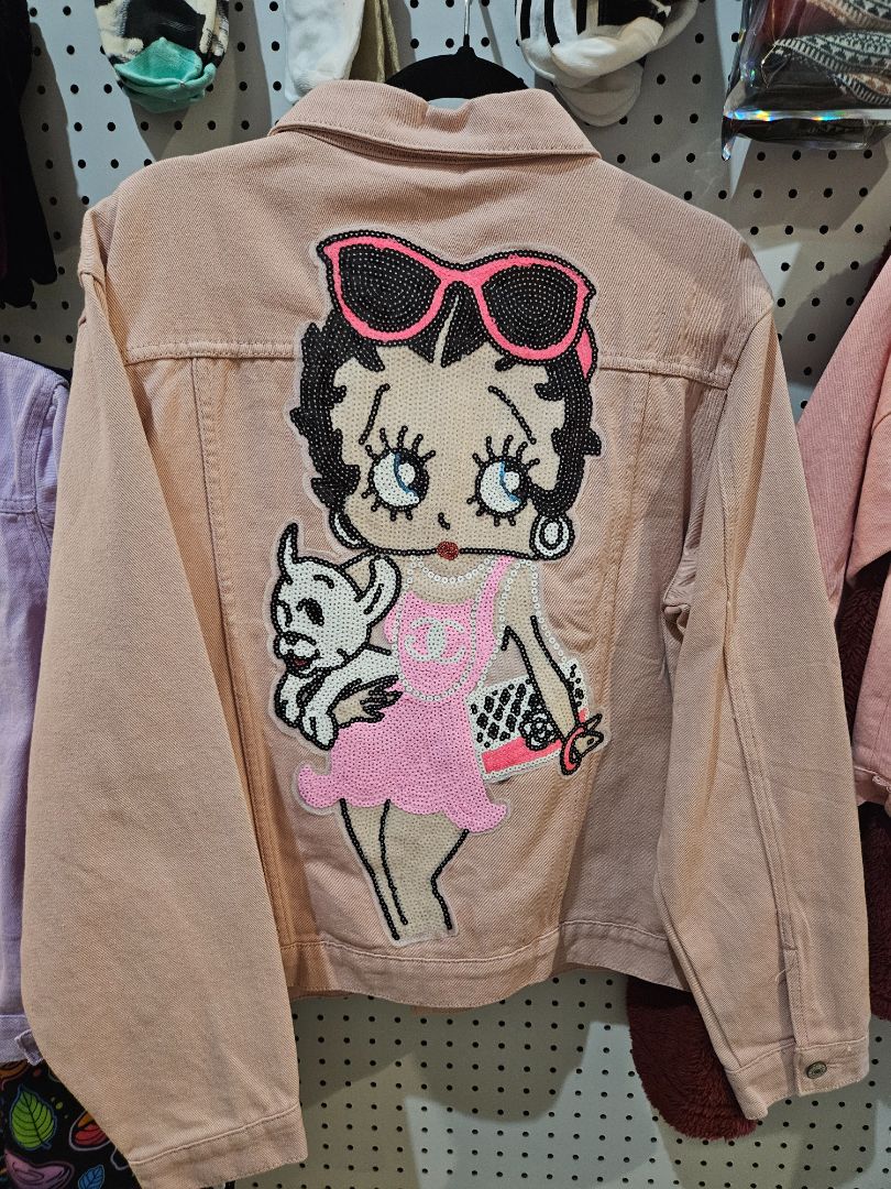 Pink  Jean jacket, Small