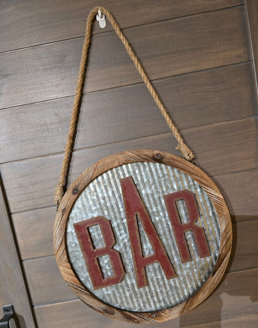 Red  Bar Sign, 18 x 18