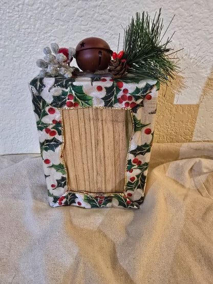 Green Handmade Christmas "Believe" Block, 4.5 x 7.5 x 1.5