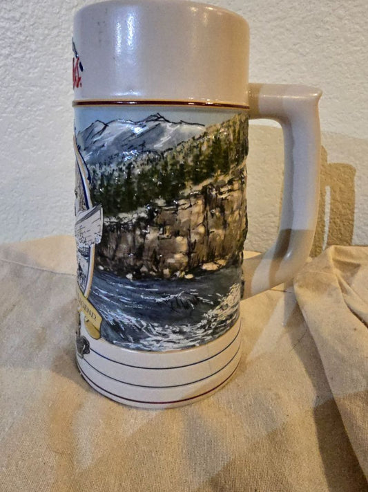 COORS Coors Beer Collector’s Stein The Rocky Mountain Legend Series Vintage 1992, 7 x 5 x 4