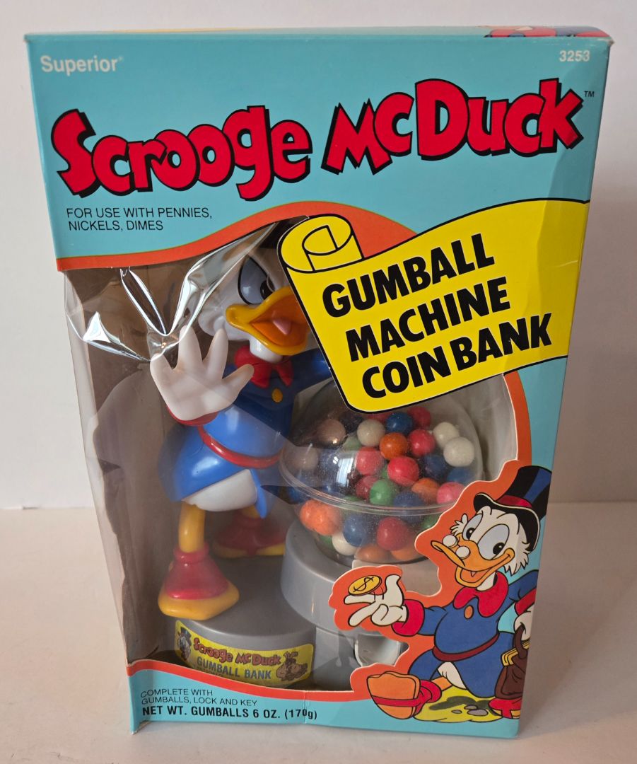 Scrooge McDuck Gumball Machine Coin Bank