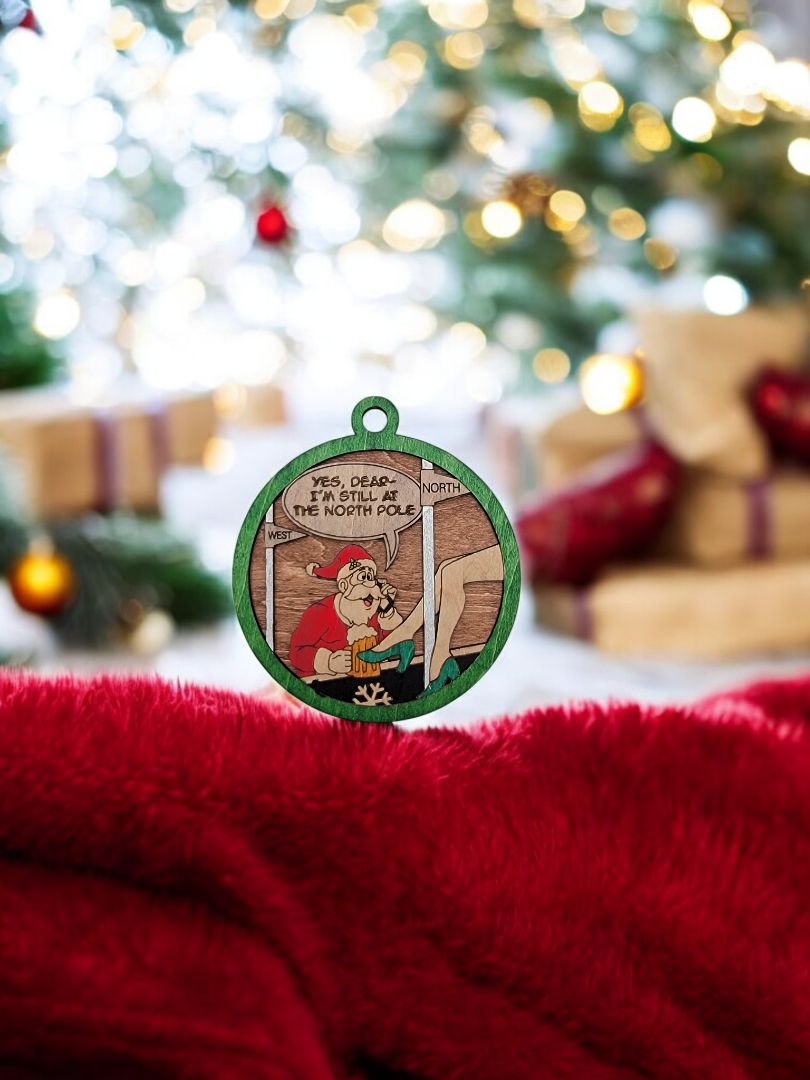 Naughty and Nice At The North Pole, 3 Inches Round