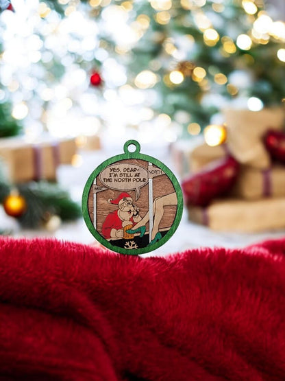 Naughty and Nice At The North Pole, 3 Inches Round