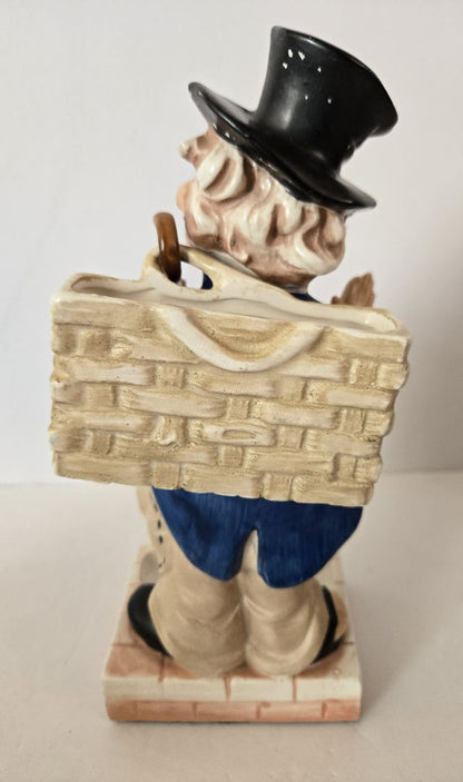 50's Shields Firth Avenue Ceramic Hobo Clown Figurine/Organizer