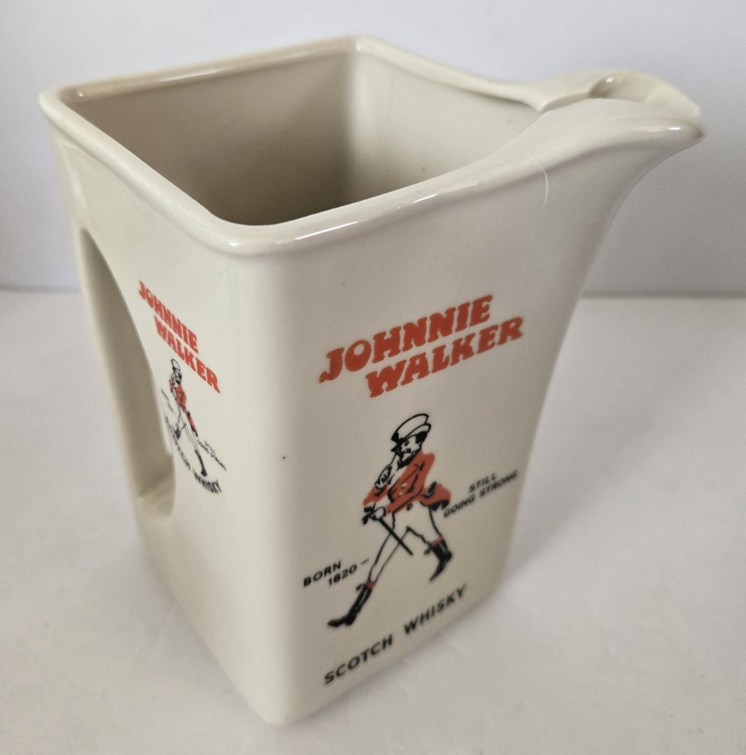 Johnnie Walker Scotch Whisky pitcher 6"