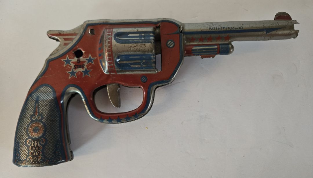 1930's Wyandotte 5-Star Tin Litho Toy Dart Gun