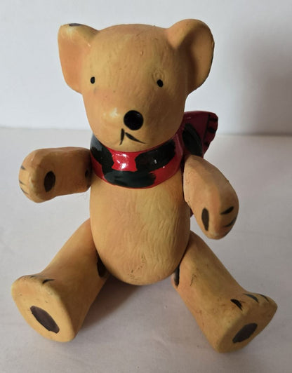 Articulated Bear Figurine (Spring-Joint Limbs)