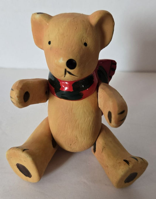 Articulated Bear Figurine (Spring-Joint Limbs)