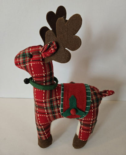 Plaid Reindeer Plush