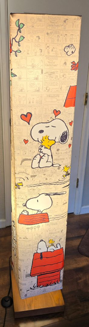 Peanuts Snoopy & Woodstock Comic Strip Floor Lamp