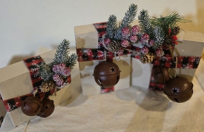 Wood Handmade (3) Christmas Blocks