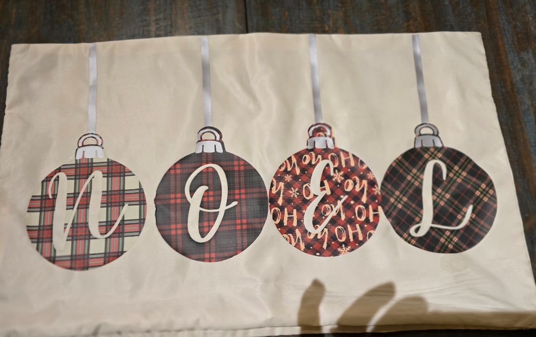 Handmade Christmas Pillow Cover, 19 x 12