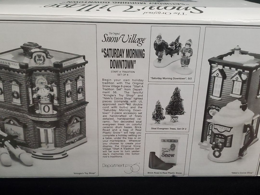 Snow village by Studio 56 Saturday Morning Downtown