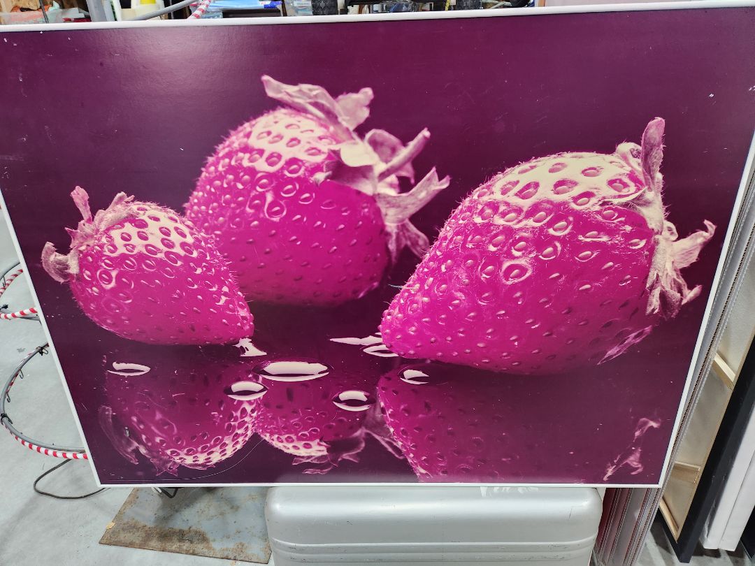 Framed Photo of Strawberries