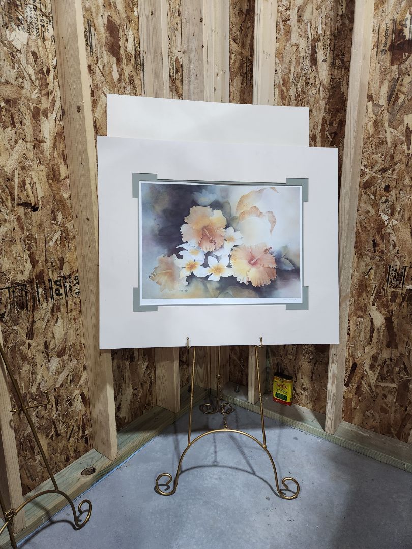 Print- " Hibiscus and Plumeria "by Mary McNayer