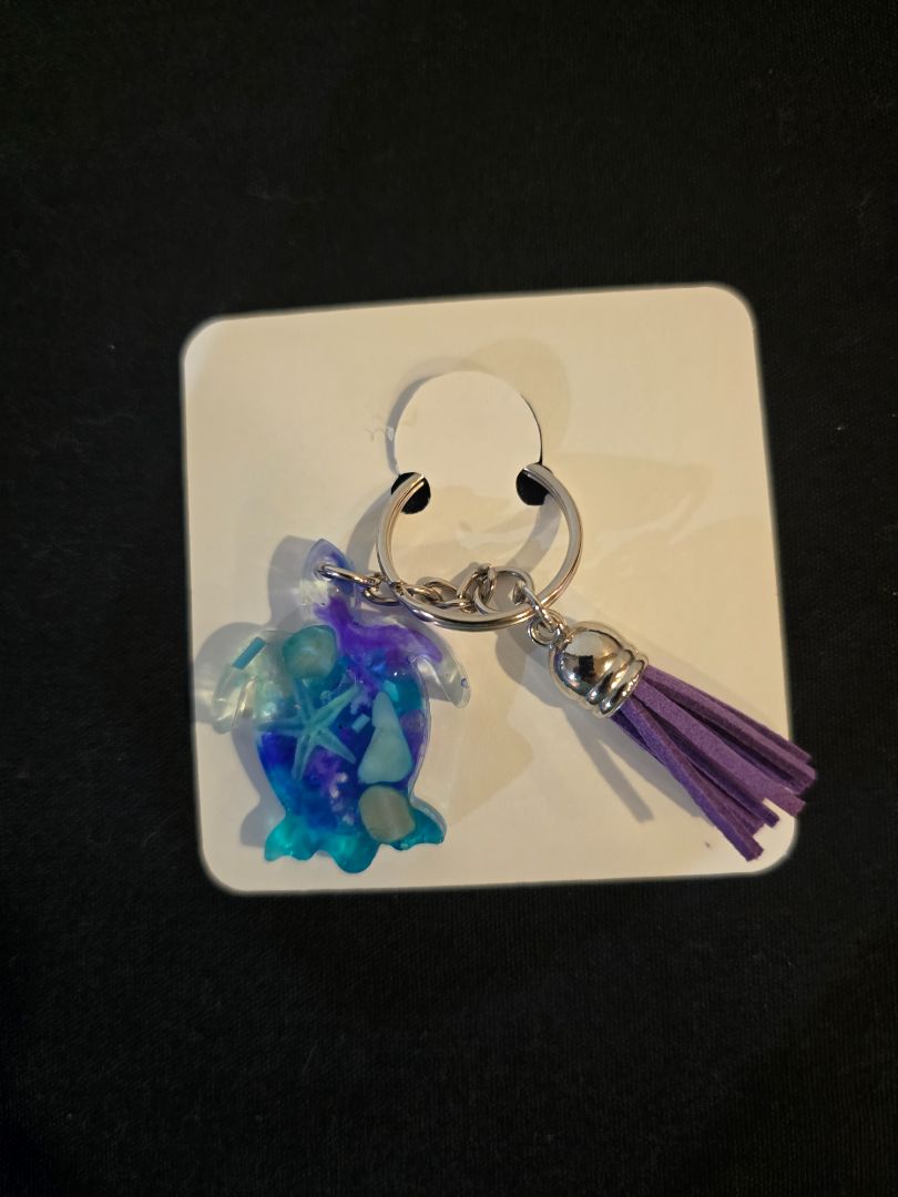 Blue Handmade Key Chain