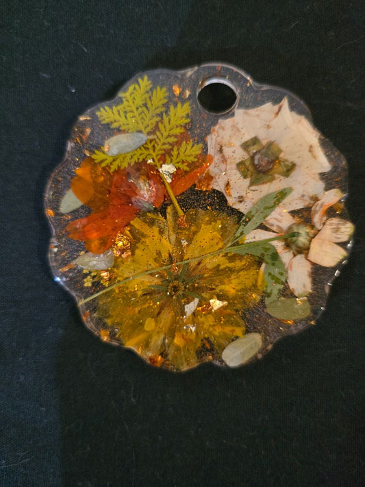 Orange Handmade Resin Stanley Lid Topper 40 oz, 3 x 3.25