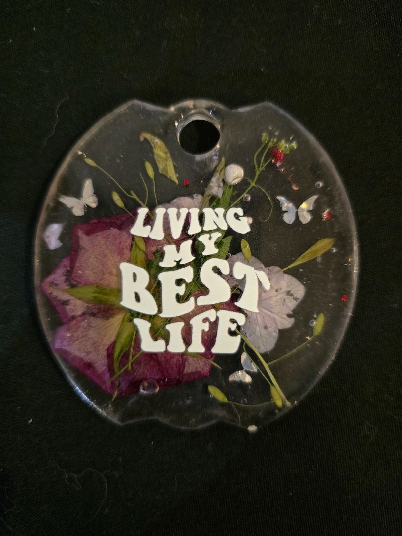 Red Handmade Resin Stanley Lid Topper 40 oz, 3 x 3.25