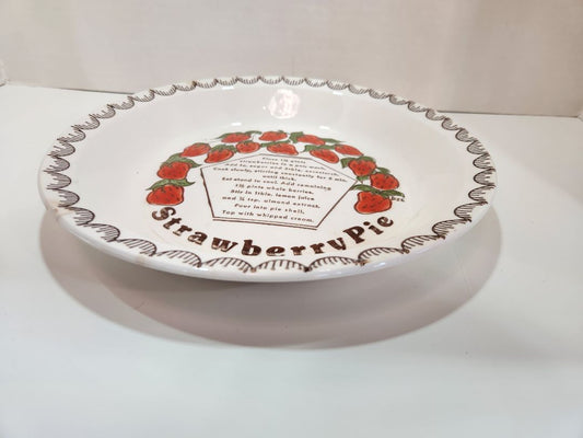 Stawberry Pie Plate