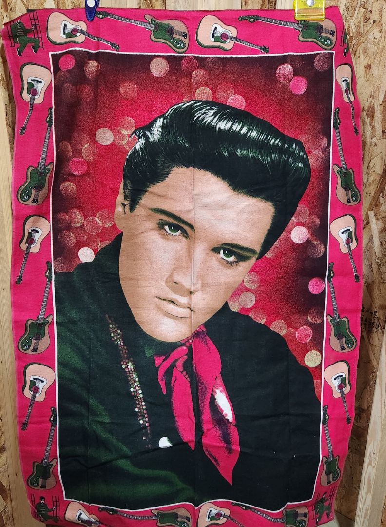 ELVIS COUNTRY BANNER 2 by 4 Guitars all around it