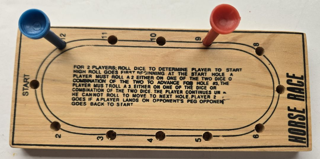 Horse Race Peg Game