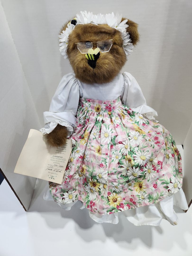 Teddy Bear- Once upon a Bear with Stand- Signed numbered Linda Rich