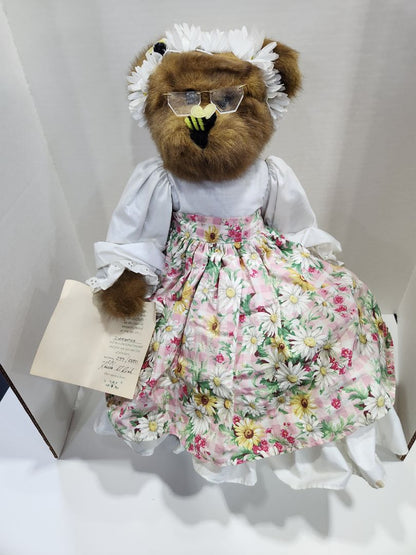 Teddy Bear- Once upon a Bear with Stand- Signed numbered Linda Rich