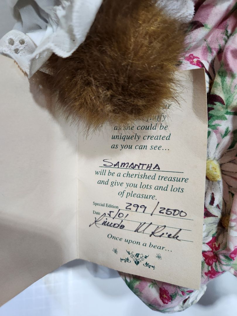 Teddy Bear- Once upon a Bear- Signed