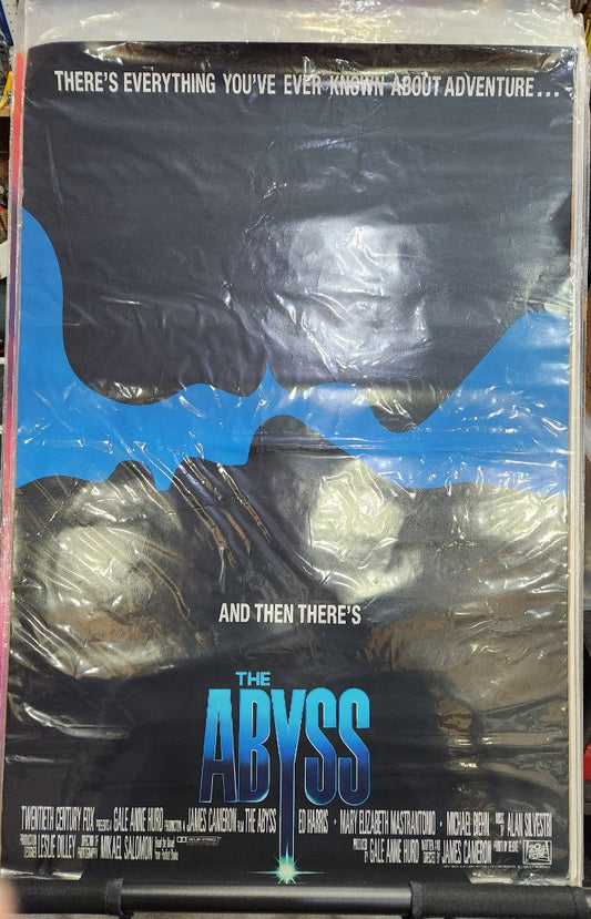 Rolled- Preowned- Used in Movie Theatre Original Movie Poster- 1989 The Abyss