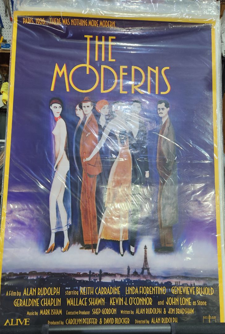 Rolled- Preowned- Used in Movie Theatre Original Movie Poster- 1988  The Moderns