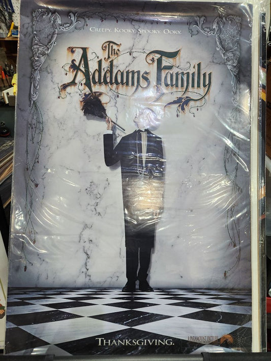Rolled- Preowned- Used in Movie Theatre Original Movie Poster- 1991 Adams Family