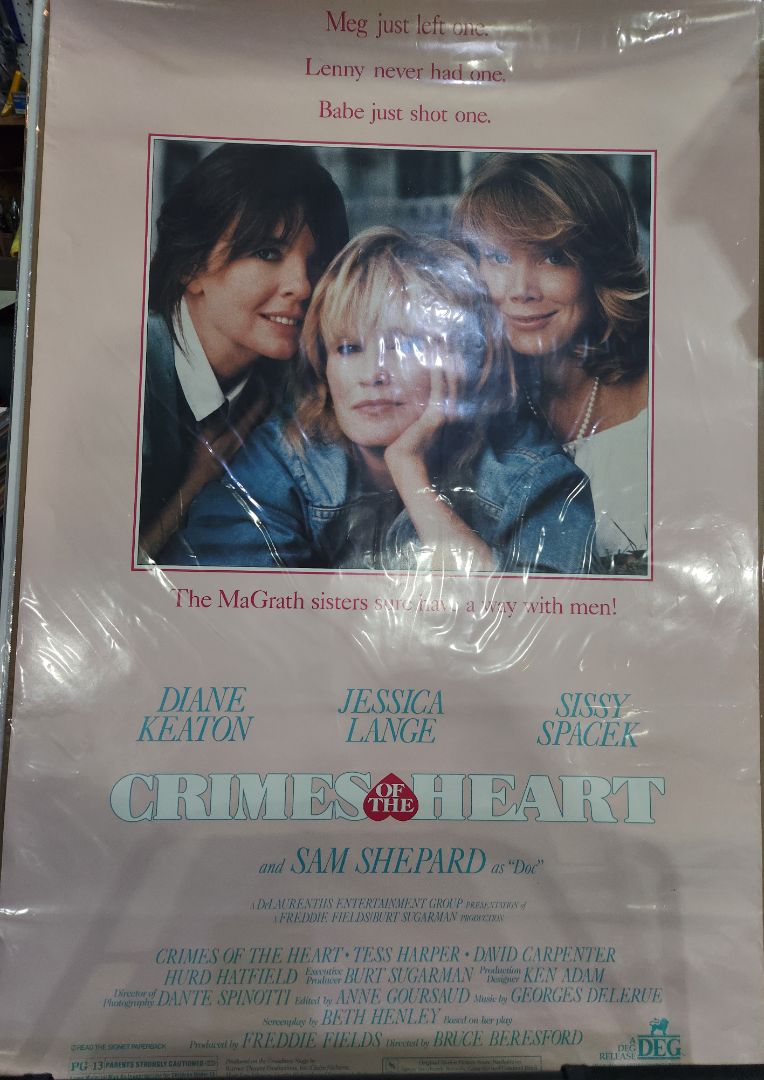 Rolled- Preowned Original Movie Poster- 1986 Crimes of the Heart