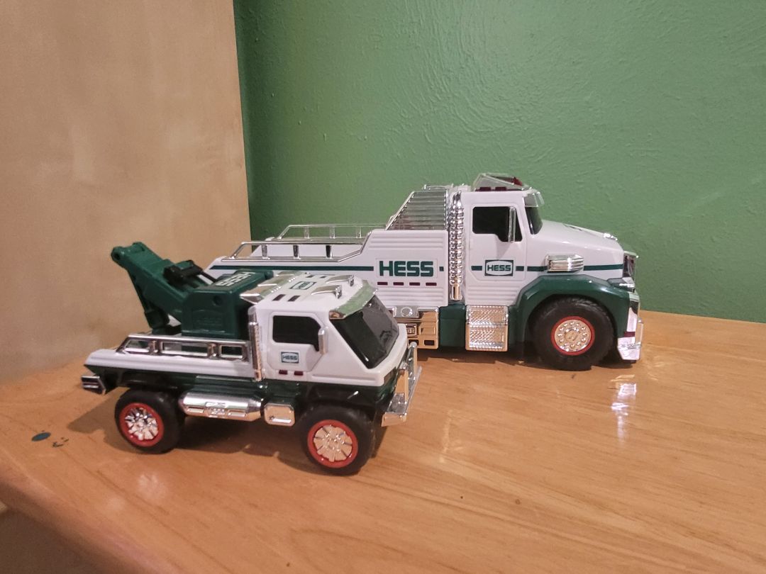 White & Green Hess Hess Truck, 2019