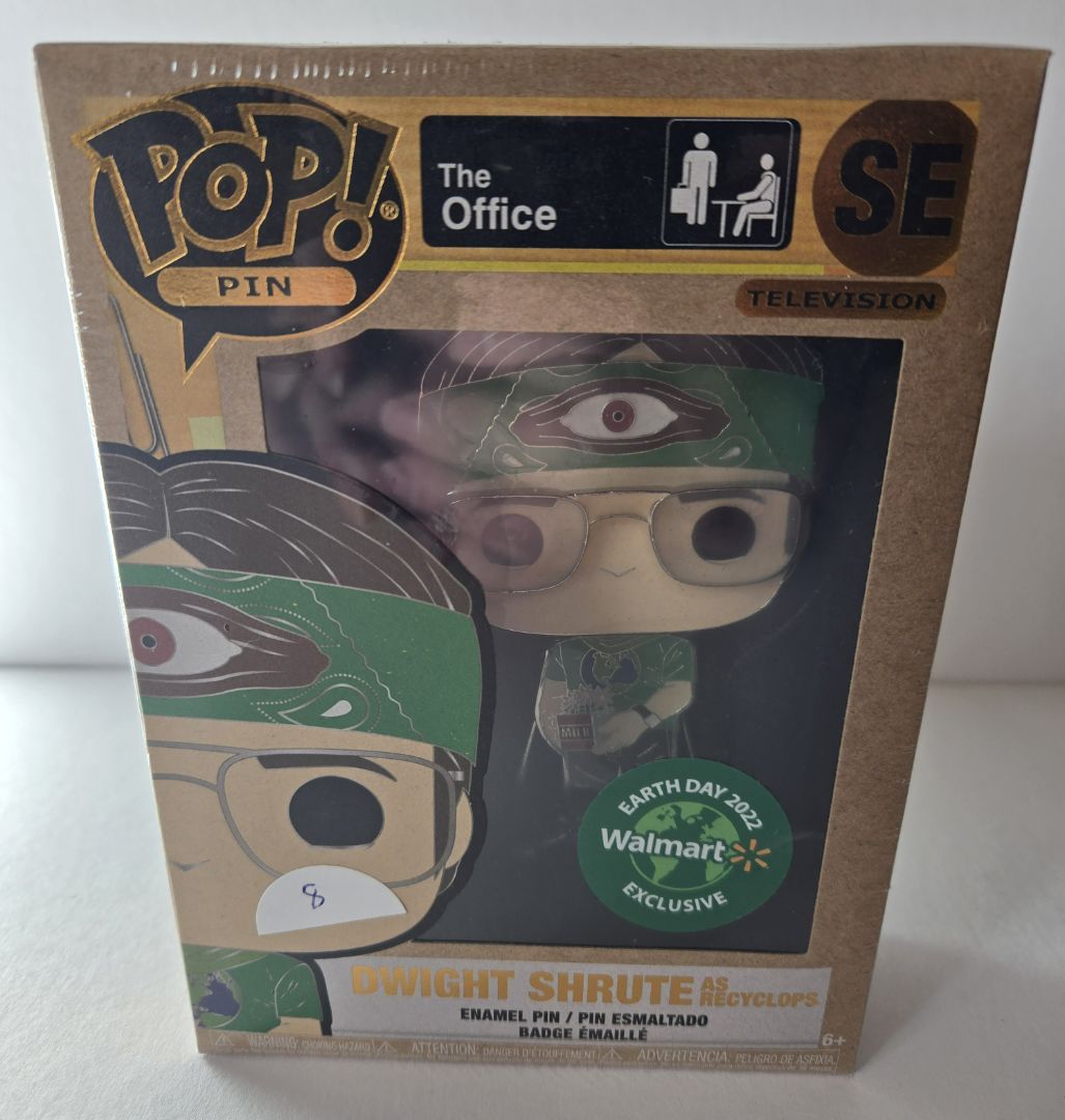 Funko Pop Pin Dwight Shrute as Recyclops