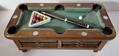 Mini Pool Table w/Coasters