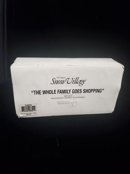 Snow village by Studio 56 The whole family goes shopping