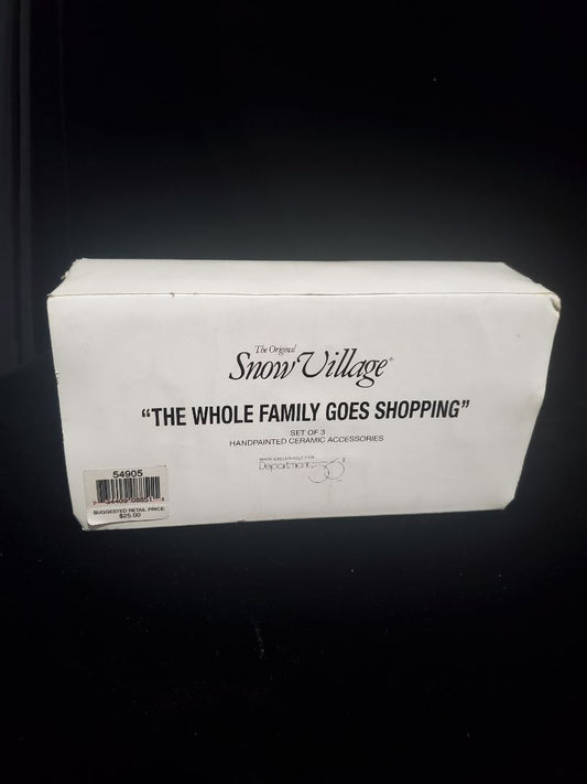 Snow village by Studio 56 The whole family goes shopping