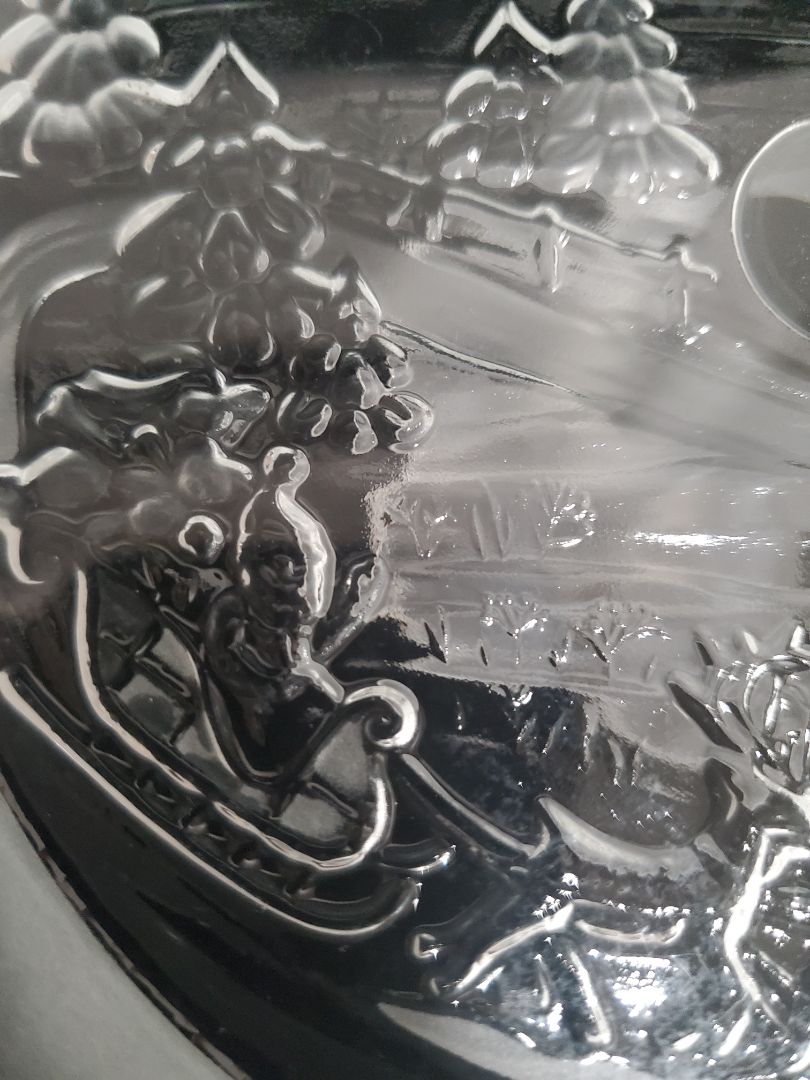 Silent Night by Mikasa Crystal footed bonbon tray
