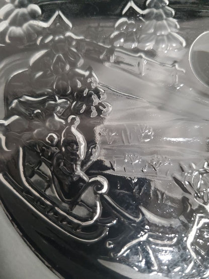 Silent Night by Mikasa Crystal footed bonbon tray
