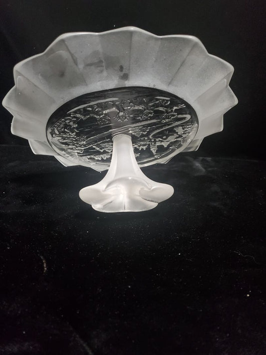 Silent Night by Mikasa Crystal footed bonbon tray