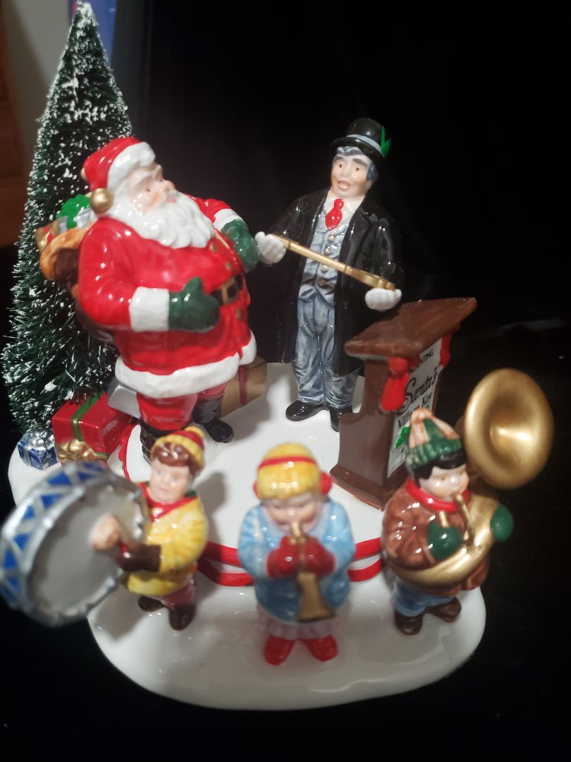 Snow village by Studio 56 Santa clause comes to town 1997